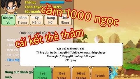 Tin Hot 3/10 Đại Ân Xá & Sử Dụng 1000 Ngọc Chơi Xổ Số | Video Hài Hước | Ngọc Rồng Online