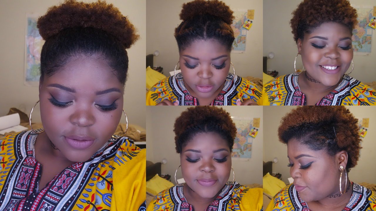 5 WAYS TO STYLE SHORT 4C NATURAL HAIR | FROHAWK..PUFF - YouTube