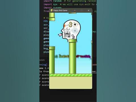How to create flappy Bird game using python - YouTube