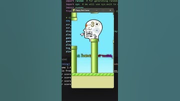 How to create flappy Bird game using python