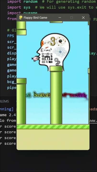 How to create flappy Bird game using python - YouTube