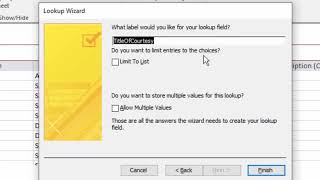 Microsoft Access A to Z:  Creating Lookup fields and how that relates to combo boxes on forms