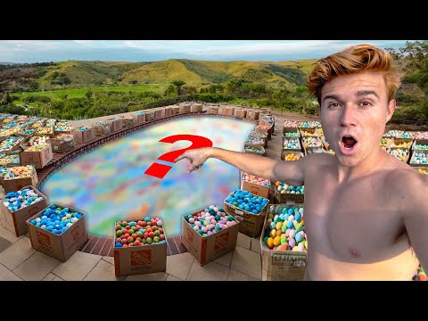 I Filled My Pool With 10,000 Bath Bombs! *DESTROYED*