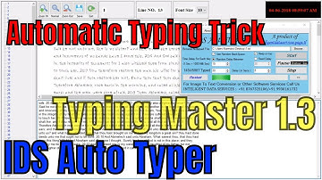 Typing Master 1.3 || IDS Auto Typer Trick  {{Subscribe + Like}} (8767325106)