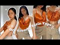 DIY TRENDY SATIN TOPS | Cowl Neck Top and Ruby Top (ft. Yna Cosmetics) | VILLAMOR TWINS