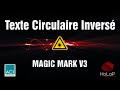 Graver un texte circulaire et invers avec magic mark v3 aci laser  holap