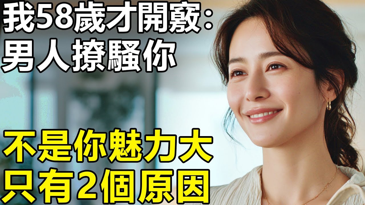 但凡有點姿色的女人，都被男人撩過？我58歲才開竅：這絕不是因為你魅力大！而是這2個原因【養老|情感|生活|幸福生活】