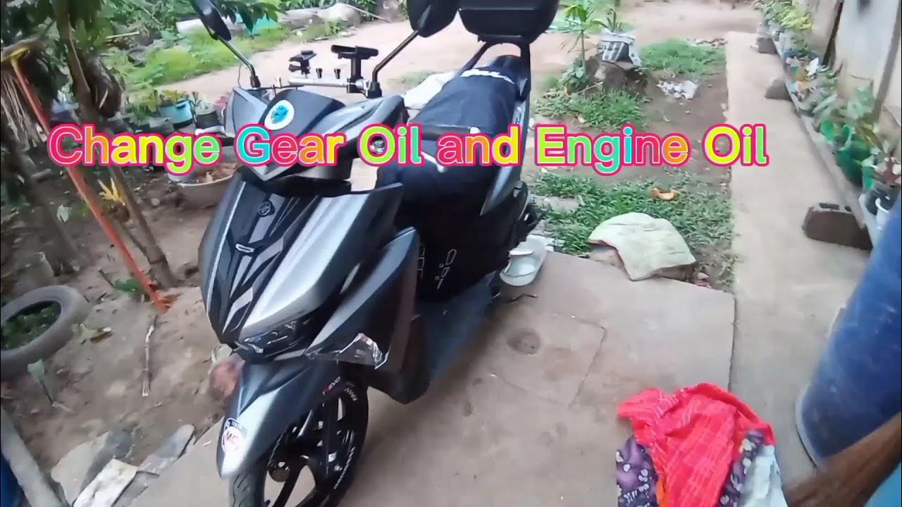 How to Change Gear Oil and Engine Oil, Mio Soul I 125s, YouTube