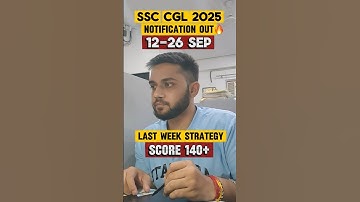 Only 7 days left for SSC CGL 2025🎯🔥 #shorts #ssccgl2025 #cgl2025 #ssccgl #cglmains #cgladmitcard #gd