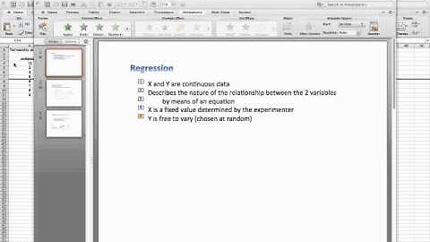 Regression and Scattergraph