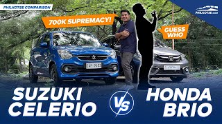 Suzuki Celerio vs Honda Brio - Which is better at P700k? | Philkotse Reviews