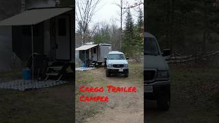 Cargo Trailer Camping Spring Storm