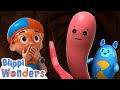 Blippi learns about worms  blippi wonders magic stories and adventures for kids  moonbug kids