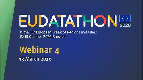 EU Datathon 2020 - Webinar from the European Central Bank, the World Bank and Eurofound