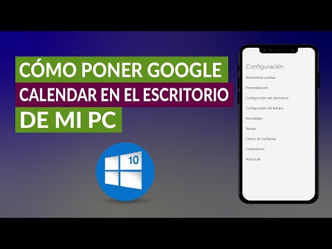 Cómo Poner y ver Google Calendar en el Escritorio de mi PC