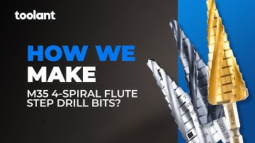 How to make the best step drill bits? This is the story of our M35 4-spiral flute step drill bits.