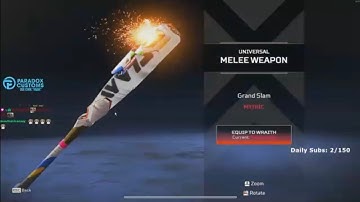 When a Movement Player Unlocks The Bat Heirloom...