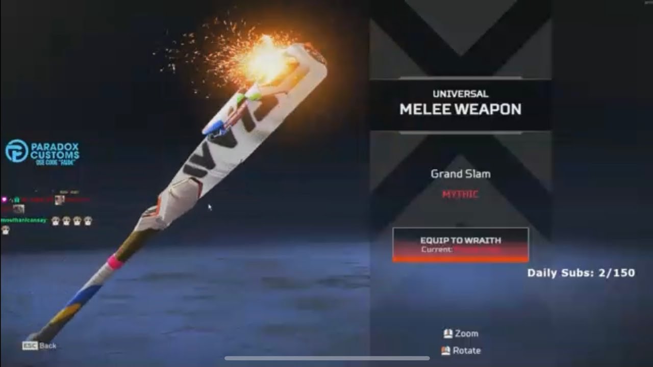 When a Movement Player Unlocks The Bat Heirloom...