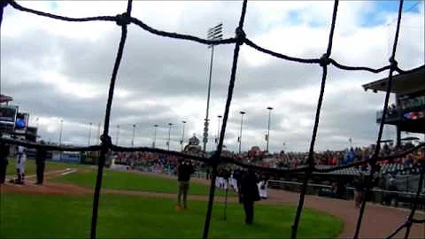 Jennifer Curts - Soprano sings the National Anthem
