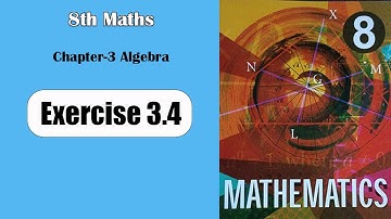 8th Standard Maths | Chapter 3 Algebra | Exercise 3.4