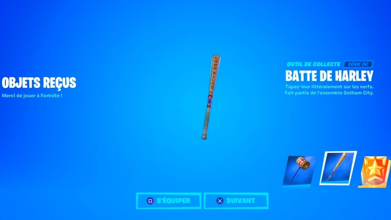 Batte de Harley, Wiki Francophone Fortnite