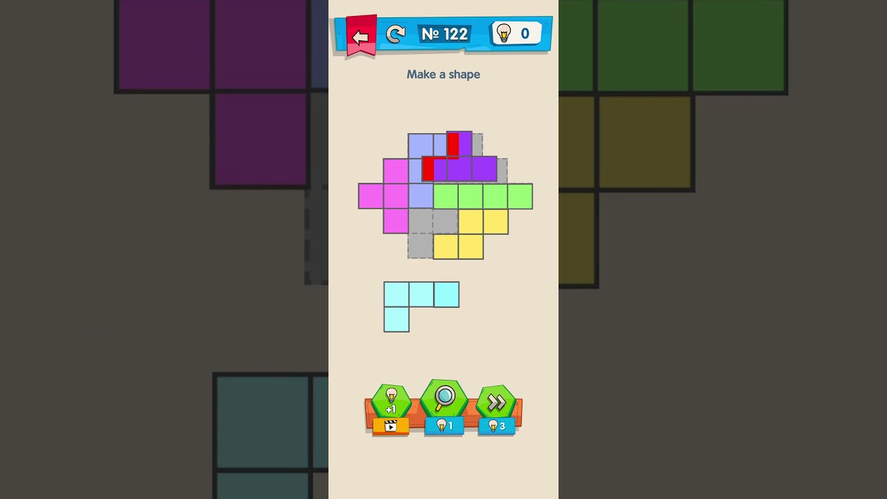 IQ Boost Level 122🎉Make the shape! 