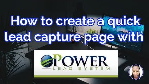 How to Create A Quick Lead Capture Page with Power Lead System💥