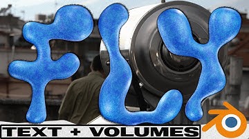 TEXT + VOLUMES in blender 3d