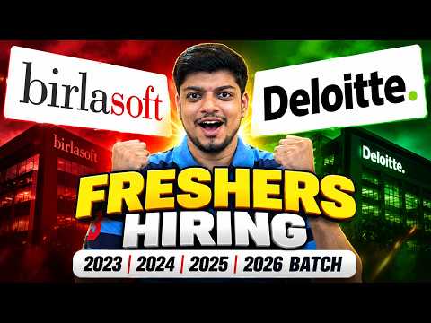 Finally Deloitte & Birlasoft Freshers Hiring | Off-Campus Drive 2026, 2025, 2024, 2023 | Latest Jobs