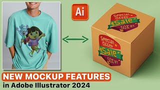 NEW MOCKUP Feature in Adobe Illustrator 2024 Tutorial