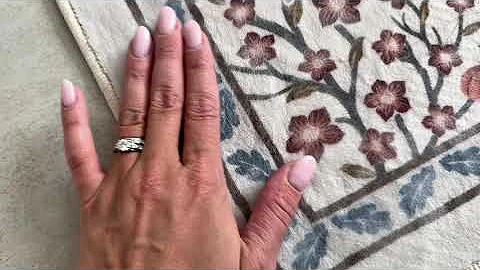 Giverny Washable Maximalism Vintage French Floral Beige Rug #rugs #homedecor #washablerug