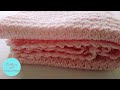 #1 Tutorial.. COMO HACER UNA COBIJA PARA BEBE paso a paso puntos cadena, puntos moras.)