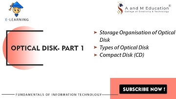 Optical Disk- Part 1 | Fundamentals of Information Technology | eLearning Video