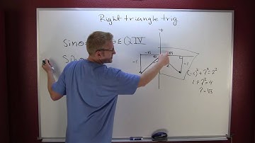 Right triangle trig find 5 functions