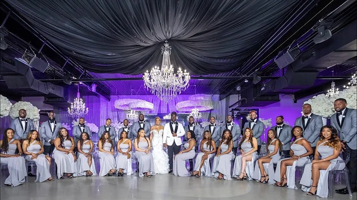 Epic Royal All Black Caribbean Soca Fete Wedding i...