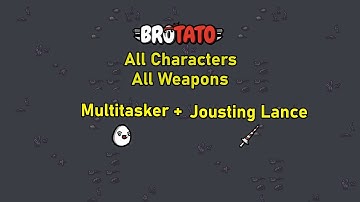 [140/787] Brotato - All Characters - All Weapons - Abyss - D5 - Multitasker + Jousting Lance