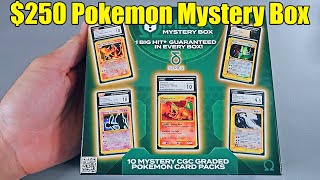 250 Omega Mystery Box Series Delta - 10 Pokemon Cgc Graded Cards Guaranteed Big Hit