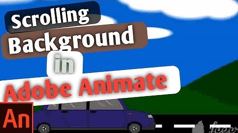 How to animate a scrolling background in Animate CC