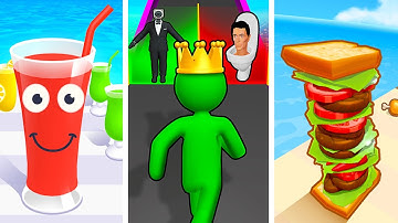 Giant Rush!  Vs Join Clash 3D Vs Sandwich Runner❤️❤️❤️Walkthrough Gameplay HR5221