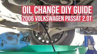 20062008 Volkswagen Passat 2.0T FSI Oil Change DIY Guide (Early B6 gen)