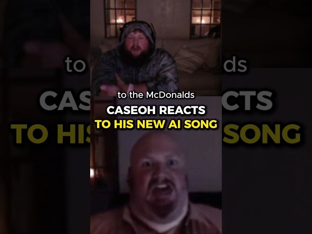 CaseOh Reacts To His New AI Song 😭 #caseoh #meme class=