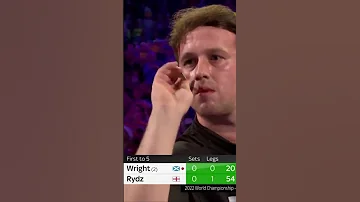 Rydz destroyed Wright in the first set #shorts #darts #sigma