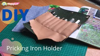 [Leather Craft] - Quick Making of a Pricking Iron Holder Using some old leathers [HappySnail_DIY]