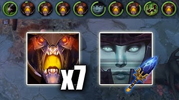 7 [SEVEN] Devour uses in a row = 1000+ GPM | Dota 2 Ability draft