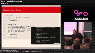 bleve - text indexing for Go - Marty Schoch - Go Devroom FOSDEM 2015