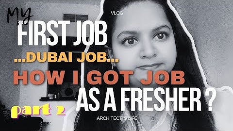 ✨ How I got a Job in Dubai as a Fresher? #jobindubai #dubaijob