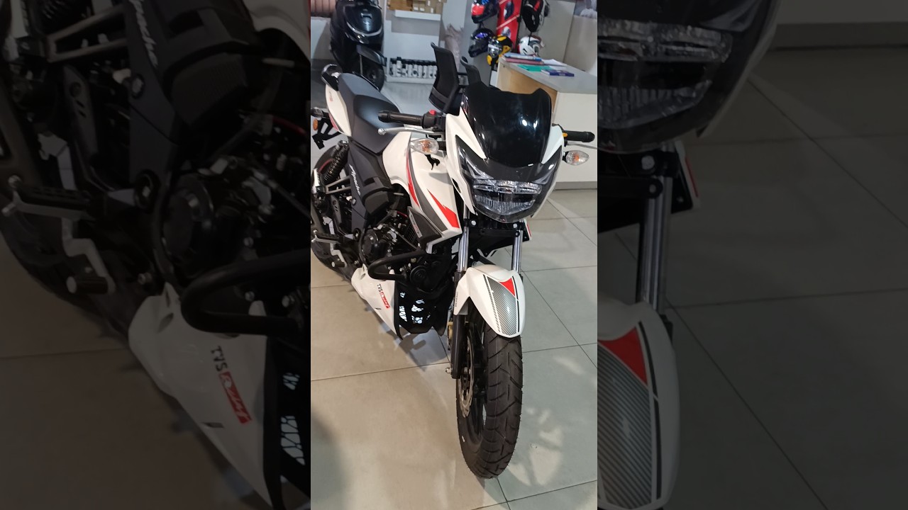 All TVS Apache 160 RTR 160 2026 white 