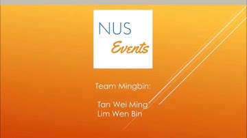 NUS Events app (Orbital 2015)