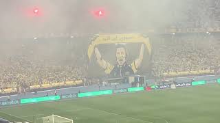 شاهد جنون جمهور النصر في الديربي