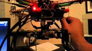 Arducopter camera gimbal function test.